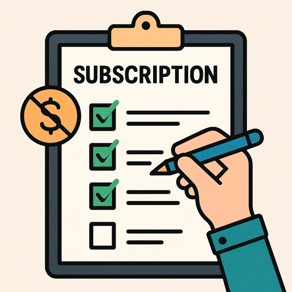 불필요한 구독 서비스 정리하는 체크리스트