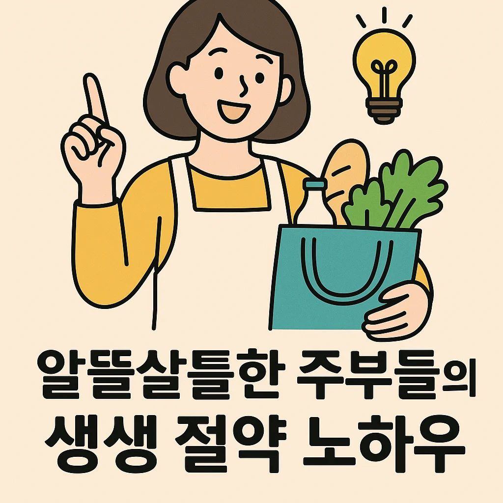 알뜰살뜰한 주부들의 주부 절약 노하우