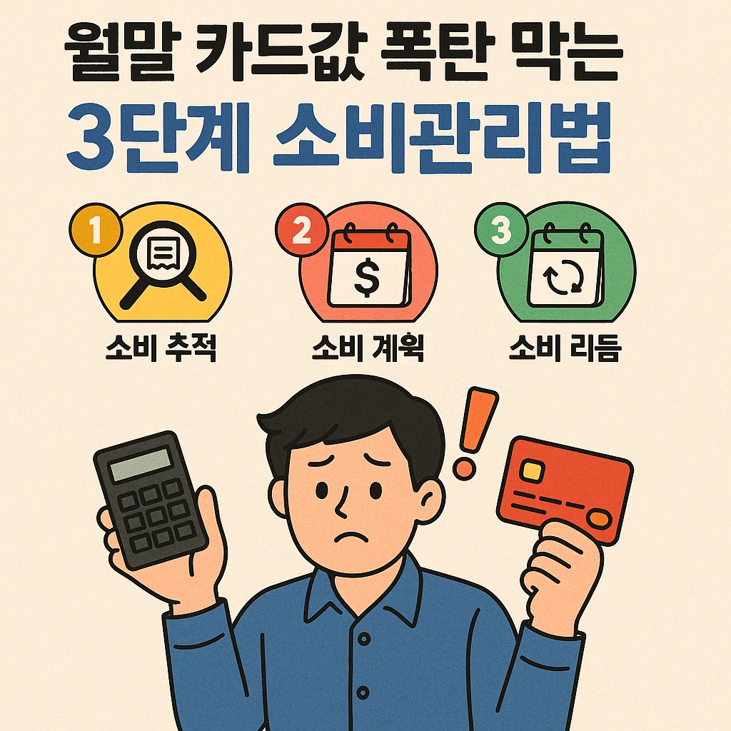 월말 카드값 폭탄 막는 3단계 소비관리법