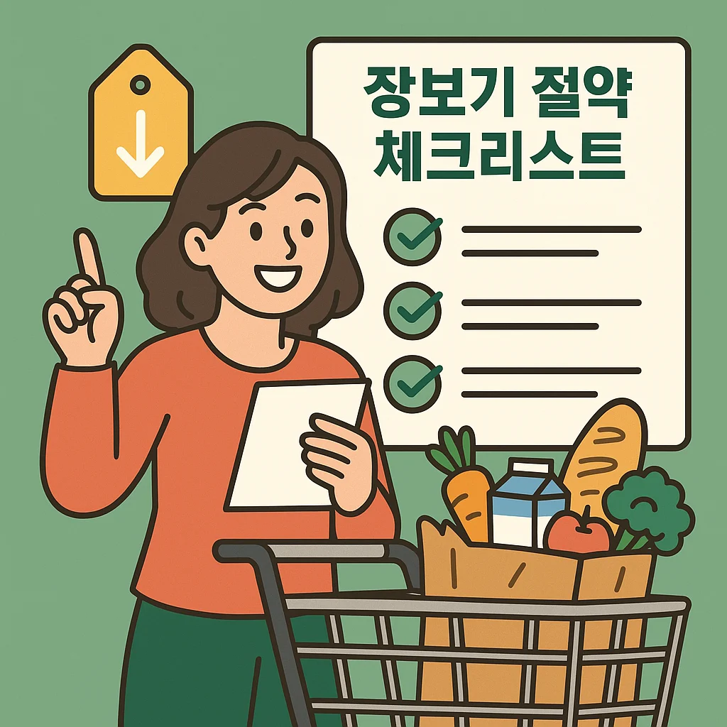 장보기 절약 - 비용 20% 아끼는 체크리스트